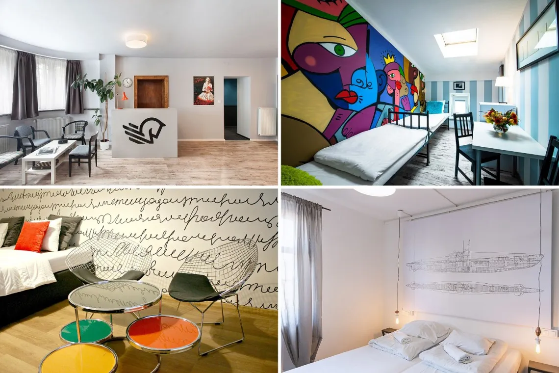 Wnętrze nowoczesnego hostelu w Polsce