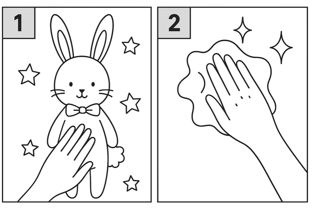 czysta ściana przygotowana pod naklejkę, test przyczepności taśmą