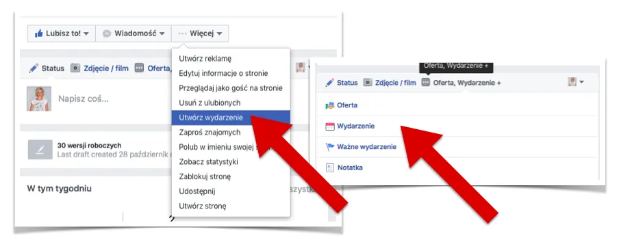 Facebook zaproszenie na wydarzenie statusy