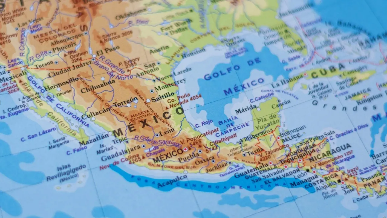 Meksyk mapa klimatyczna z miesiącami