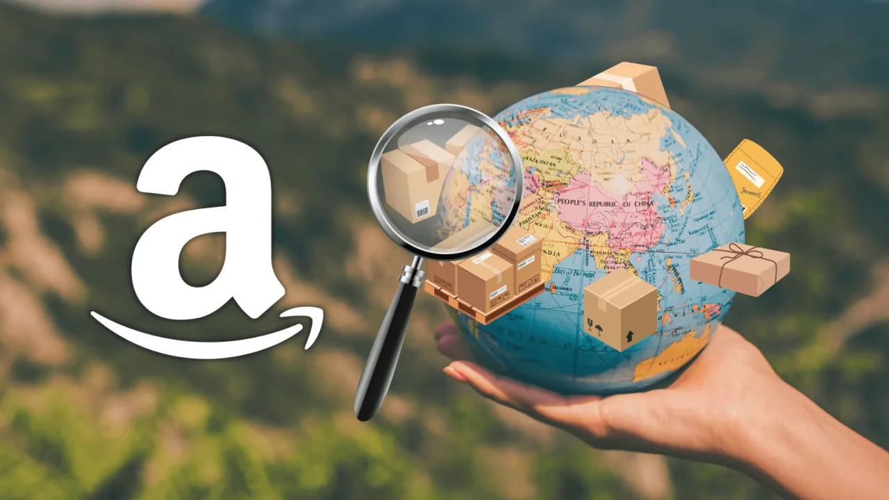 Mapa Unii Europejskiej z zaznaczonymi krajami Amazon