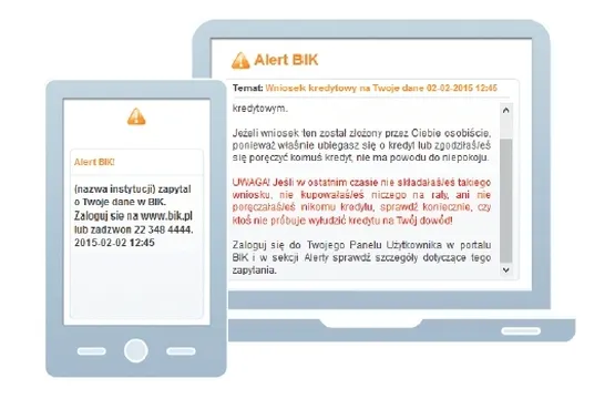 Panel alert&oacute;w BIK