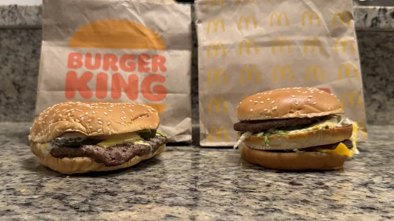 Burger King Whopper vs McDonald's Big Mac porównanie