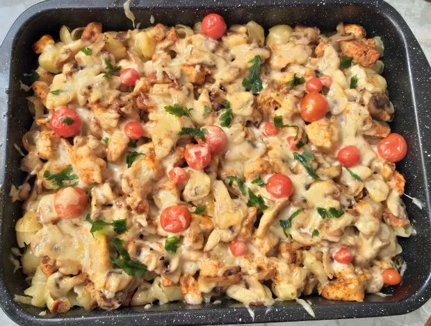 zapiekanka makaronowa z kurczakiem błędy