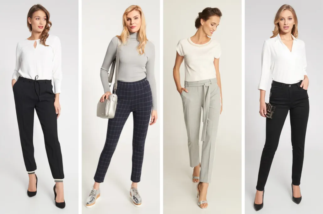 długość spodni damskich różne fasony