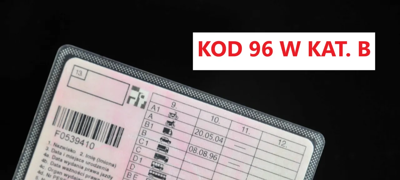 Prawo jazdy kategorie B B+E kod 96
