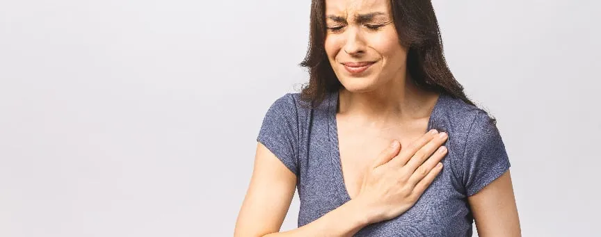 fizyczne objawy lęku, ból w klatce pi piersiowej stres, duszności nerwica