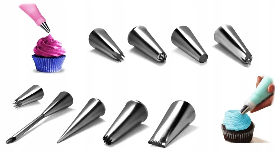 różne tylki cukiernicze do splotu koszykowego