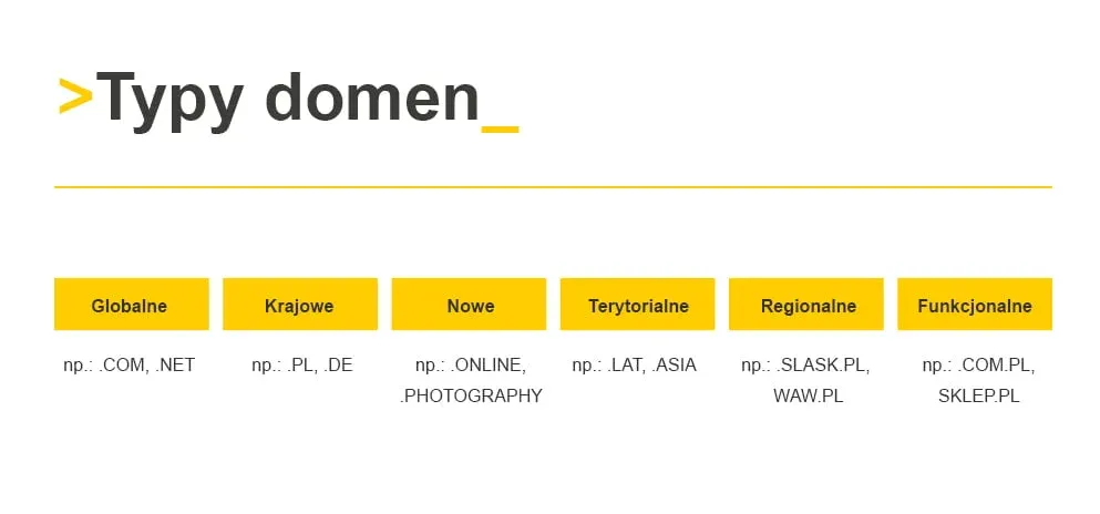 rodzaje domen internetowych tld ccTLD gTLD nTLD