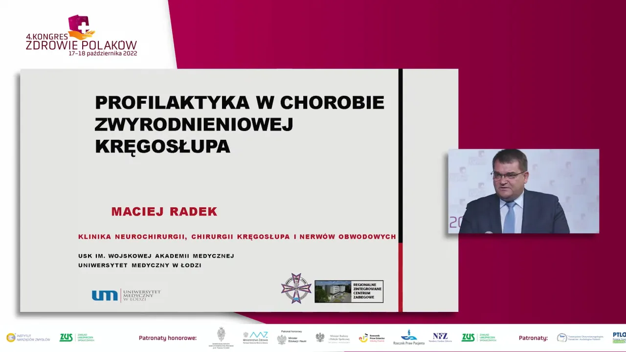 Profesor Maciej Radek neurochirurg