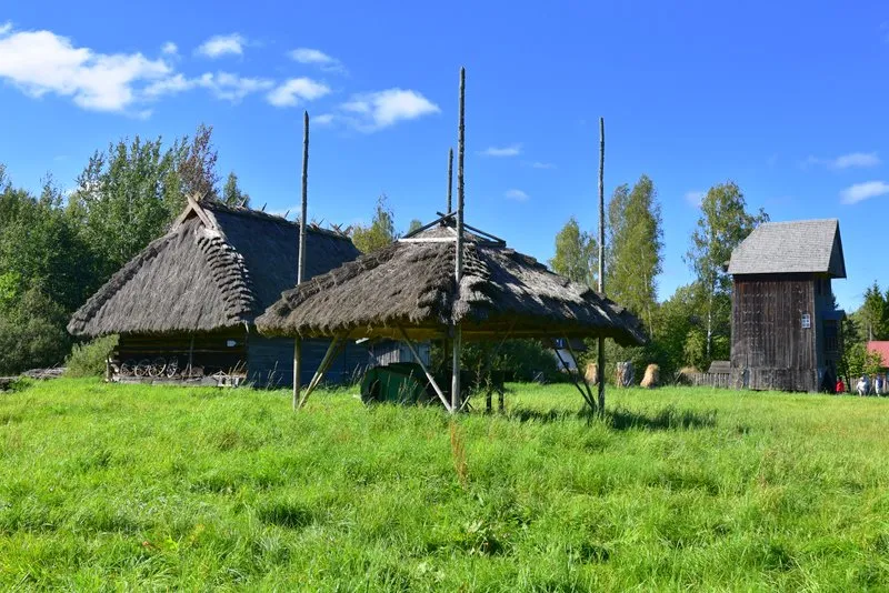 Skansen Architektury Drewnianej Ludności Ruskiej Podlasia w Białowieży ogólny widok
