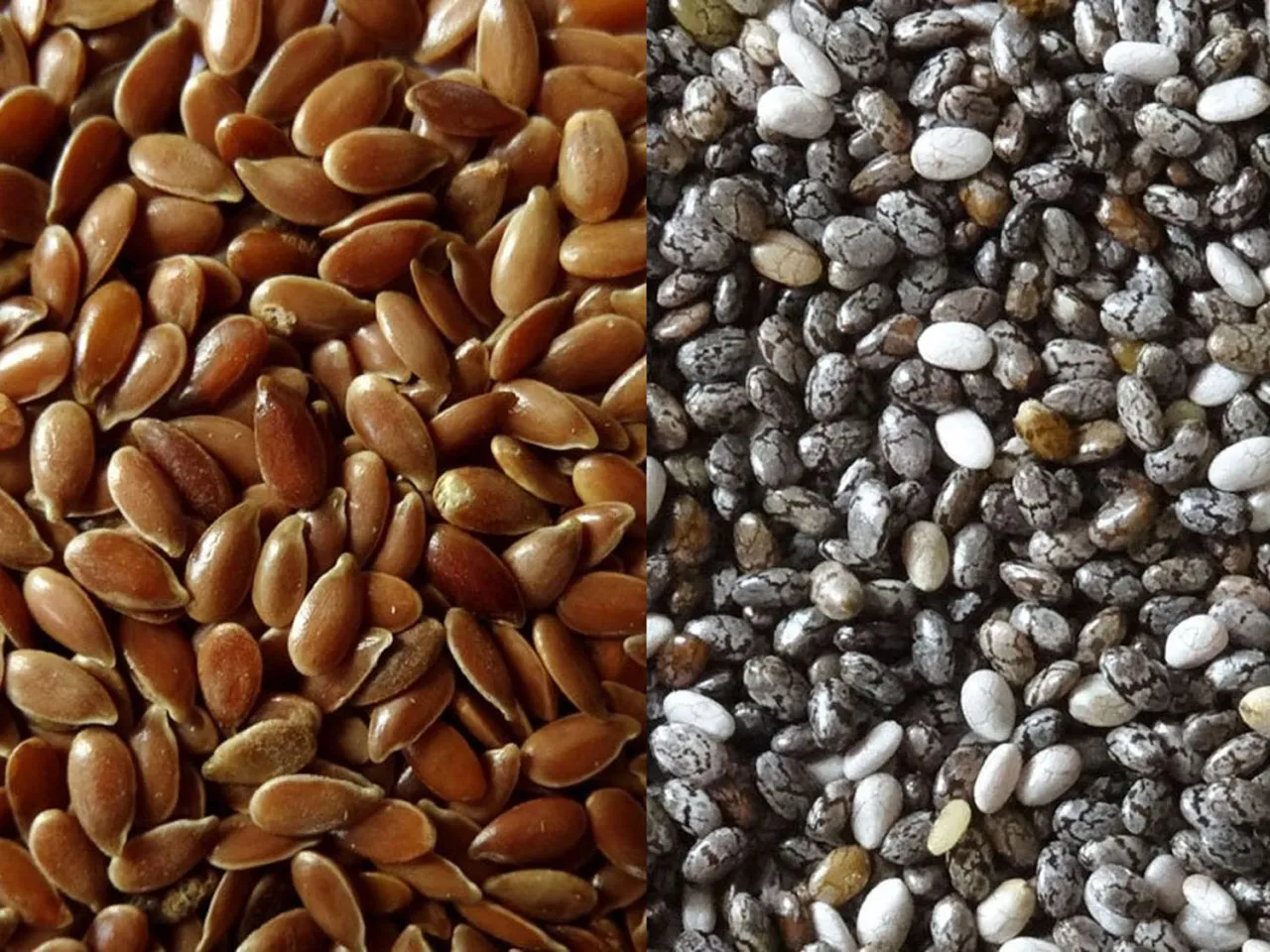 nasiona chia i siemię lniane