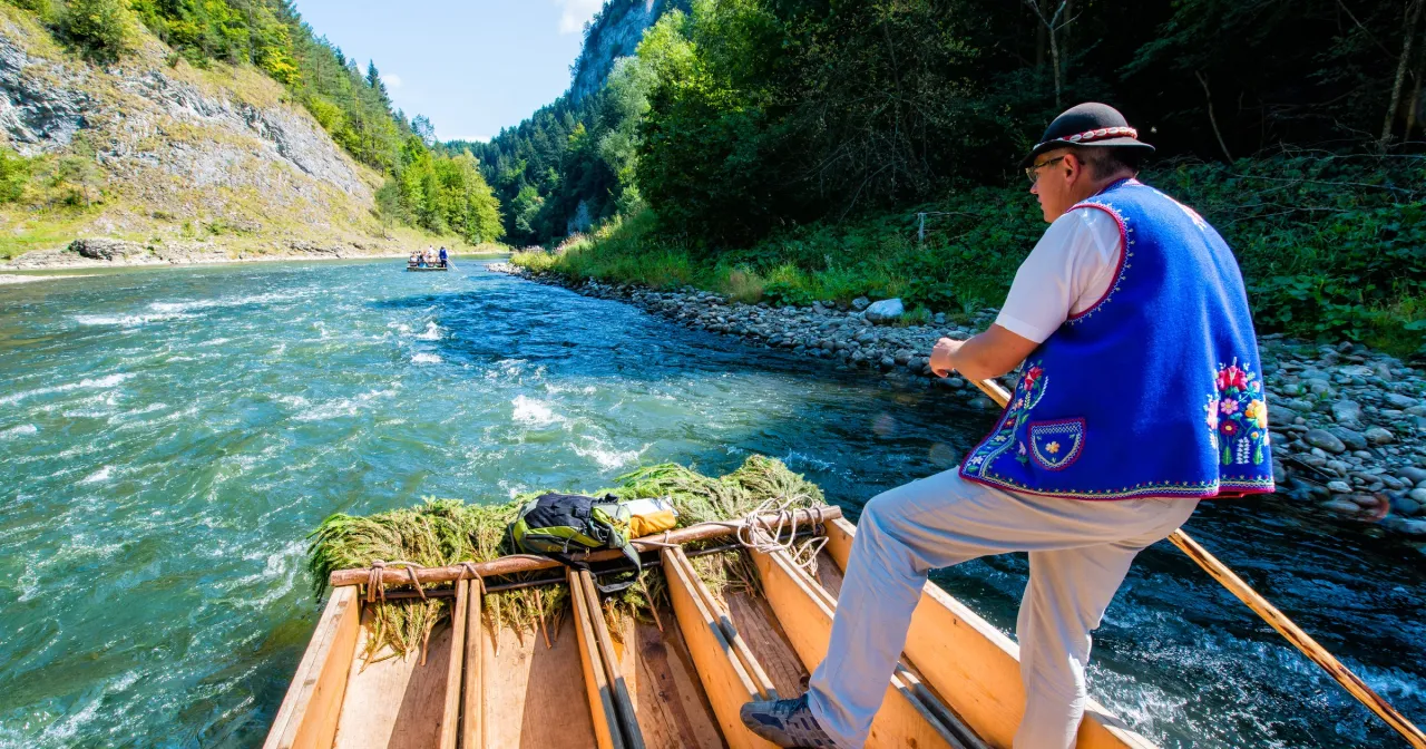 Spływ Dunajcem flisacy