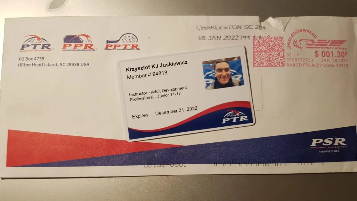 certyfikat trenera tenisa PZT PTR