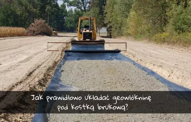 geowłóknina pod kostkę brukową montaż