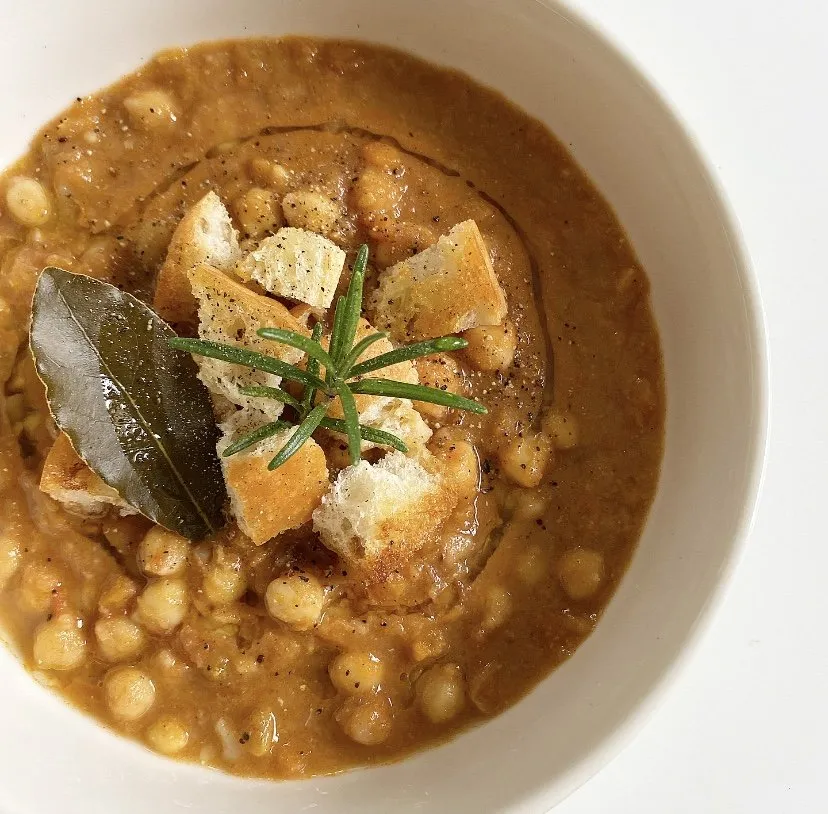 ingredienti minestra ceci e castagne