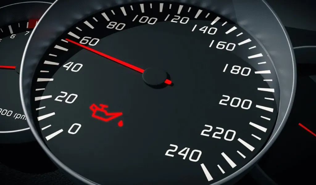 kontrolka ciśnienia oleju na desce rozdzielczej