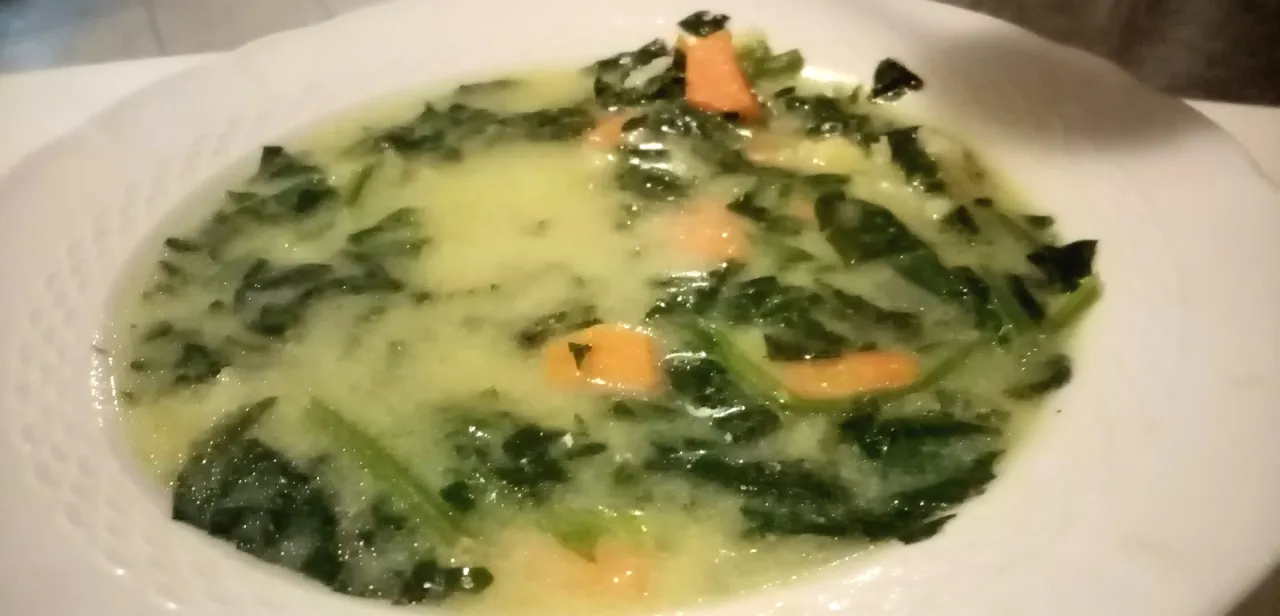 minestra di spinaci ricetta passo passo