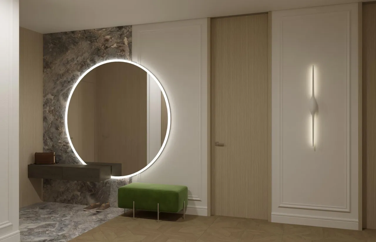 nowoczesne lustro wiszące do przedpokoju
