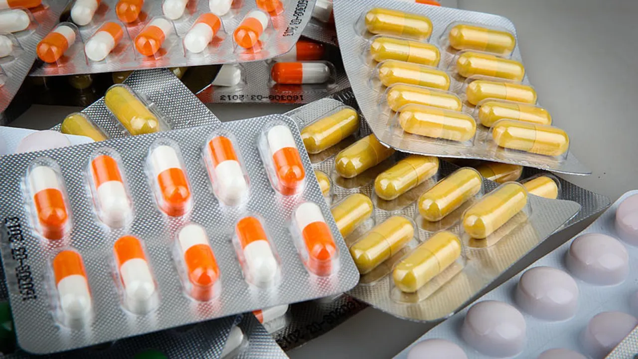 Verschiedene Arten von Antidepressiva Pillen und Kapseln