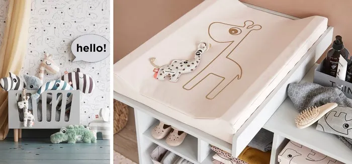 miejsce do przewijania noworodka, akcesoria do przewijania