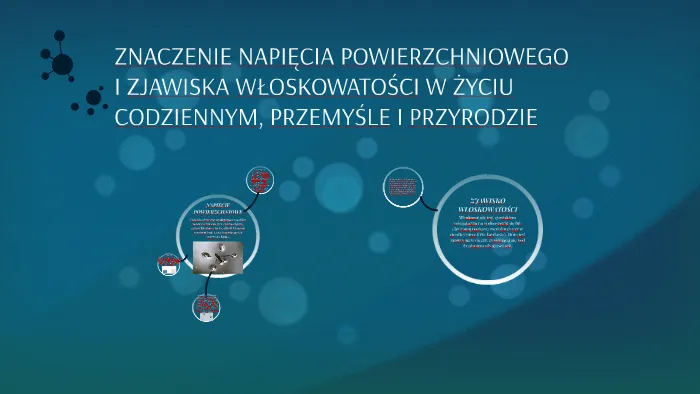 zjawisko włoskowatości definicja