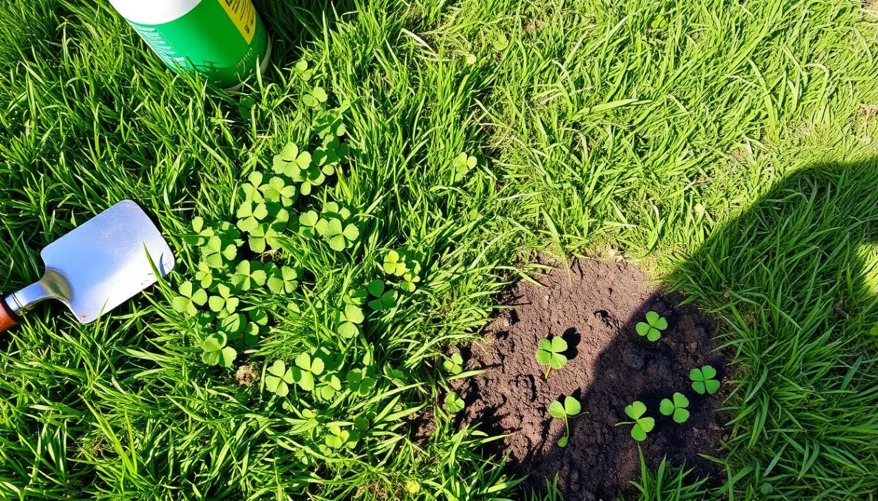 naturalne metody usuwania koniczyny z trawnika