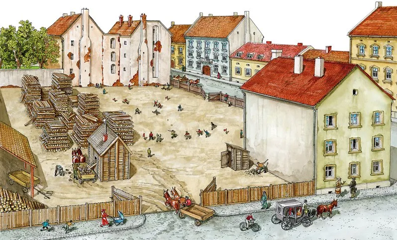 Chłopcy z Placu Broni zabawa na placu