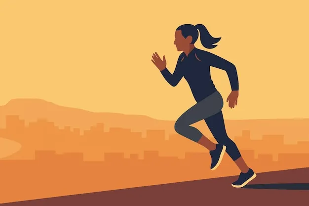 kobieta biegnąca na świeżym powietrzu