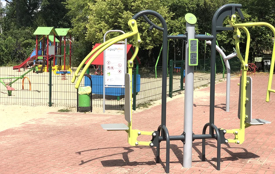 Zrealizowane projekty rady osiedla plac zabaw siłownia plenerowa