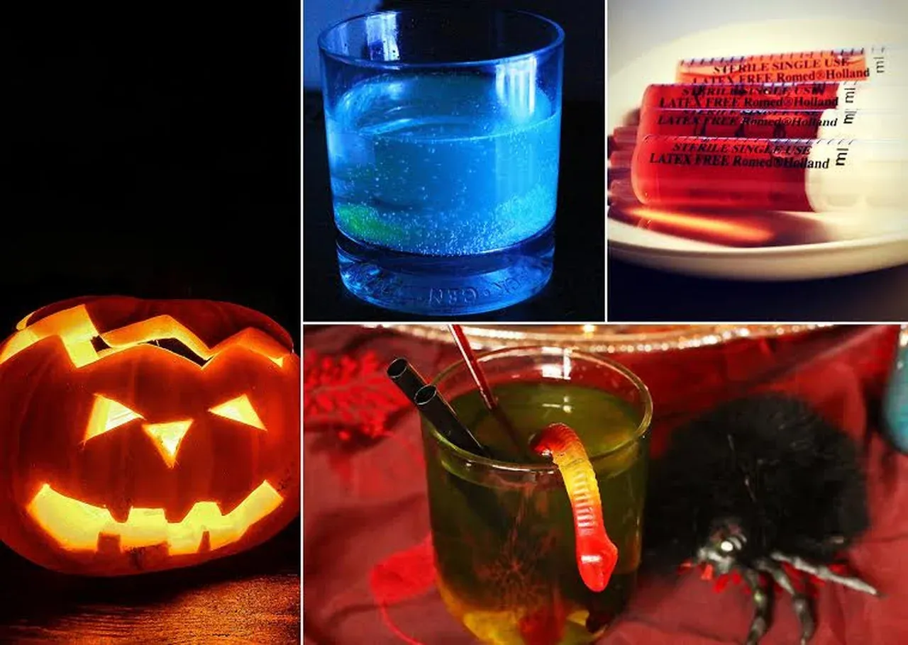 Dekoracje drinków Halloween pomysły