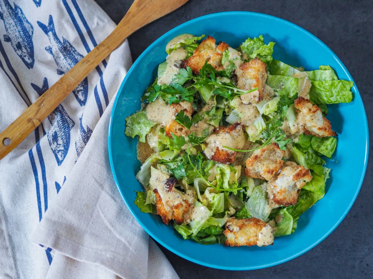 Sałatka Cezar bez anchois