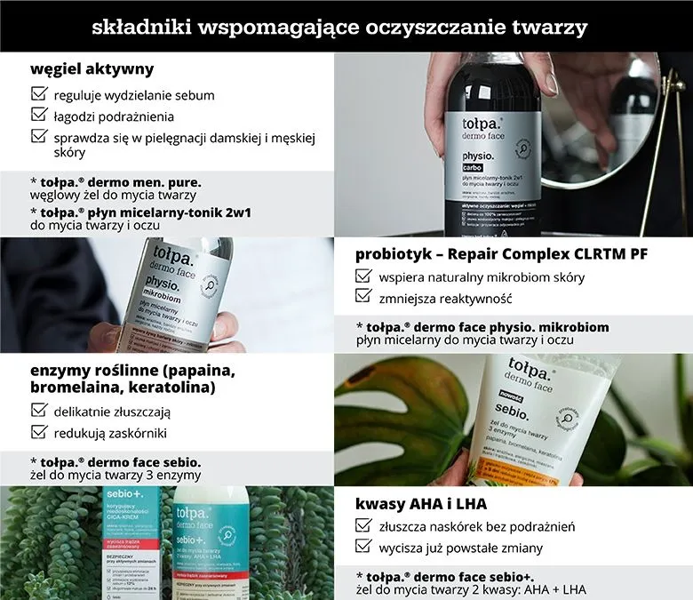 prawidłowe oczyszczanie twarzy, pielęgnacja cery z zaskórnikami