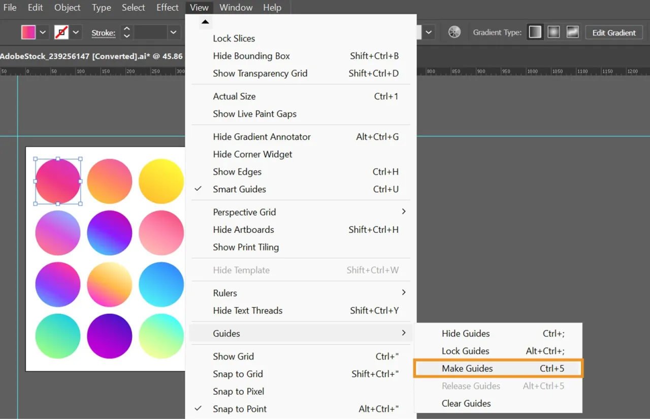Inteligentne linie pomocnicze Photoshop wyr&oacute;wnywanie obiekt&oacute;w