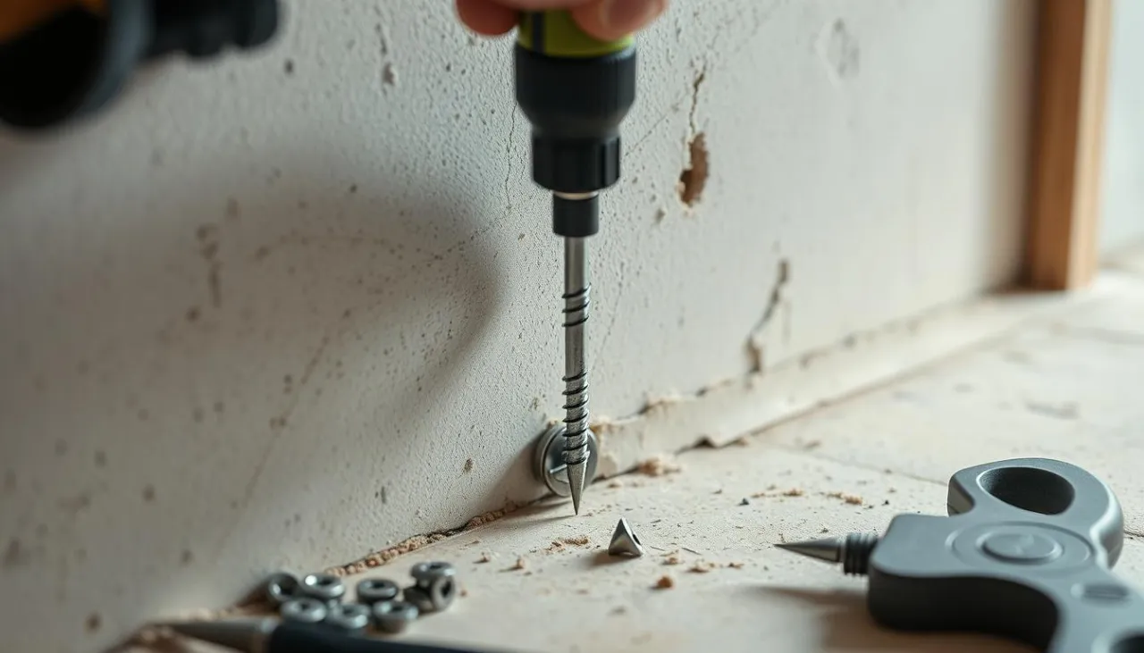 prawidłowe wkręcanie wkręt&oacute;w do płyt GK