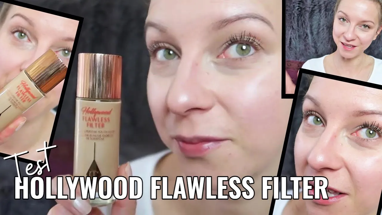 Charlotte Tilbury Hollywood Flawless Filter przed i po