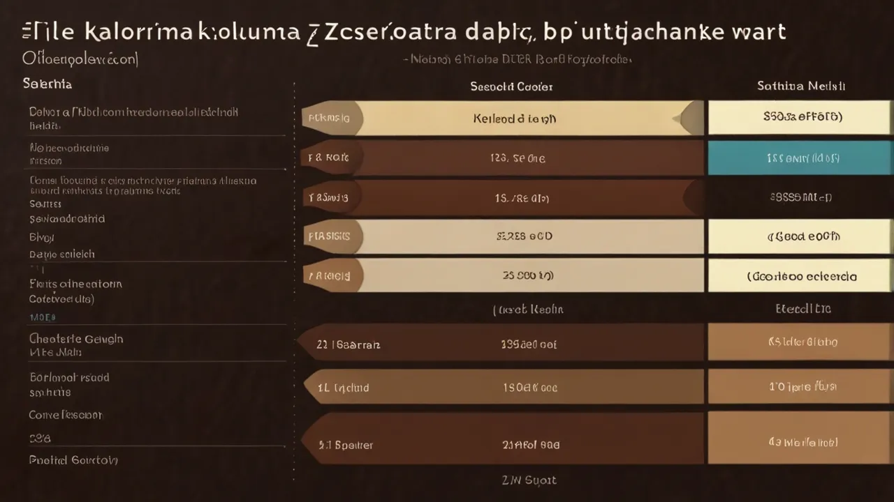 Zdjęcie Ile kalorii ma czekolada z orzechami: Kompletna tabela wartości odżywczych