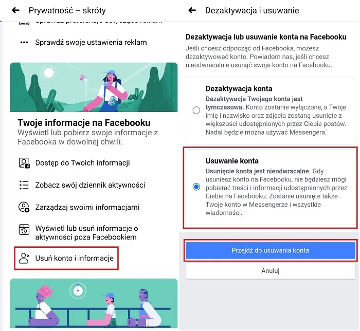 Zdjęcie Czy jak usunę Facebooka, to Messenger zostanie? Sprawdź, co się stanie.