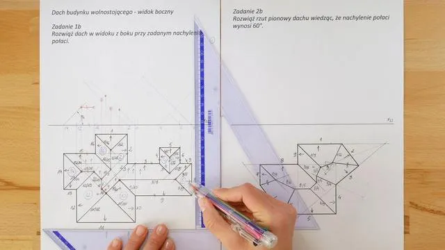 Zdjęcie Rzut dachu: Kluczowe informacje o układzie i geometrii dachu