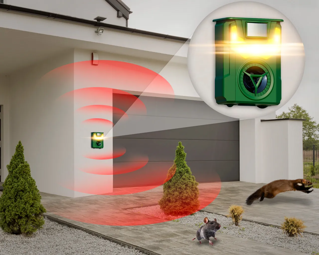 odstraszacz ultradźwiękowy na kuny