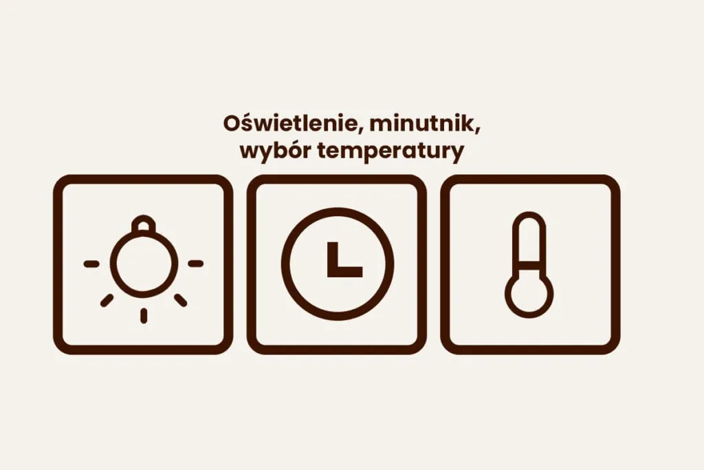 różne tryby piekarnika ikony