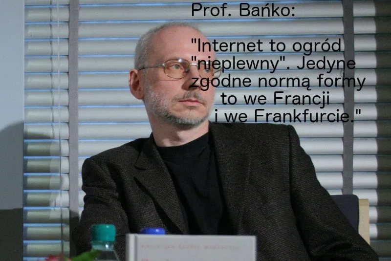 profesor Mirosław Bańko