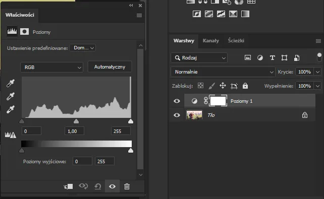 Photoshop warstwa dopasowania barwa nasycenie maska