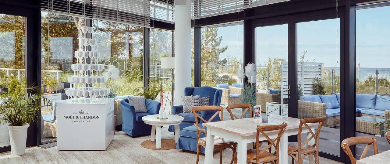 restauracja Mielno widok na morze