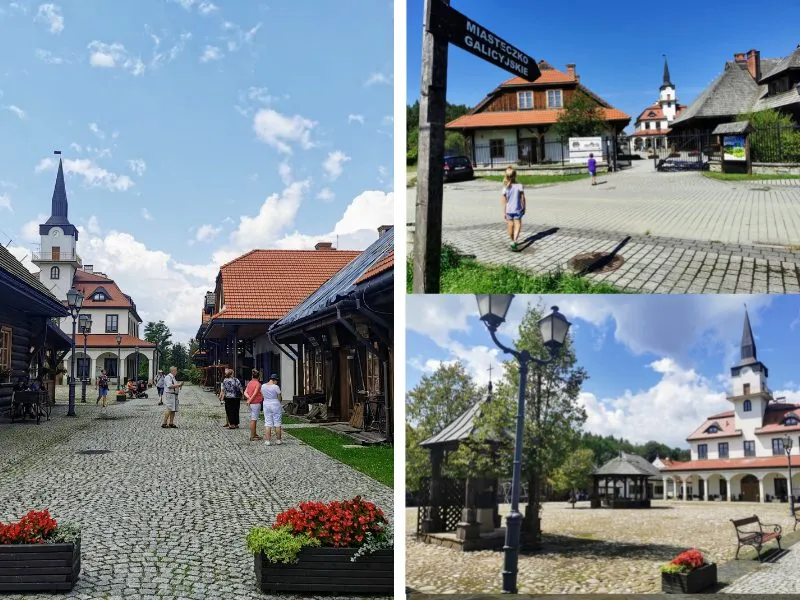 Miasteczko Galicyjskie Nowy Sącz dzieci plac zabaw