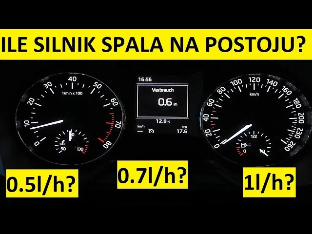 spalanie paliwa na postoju benzyna diesel por&oacute;wnanie