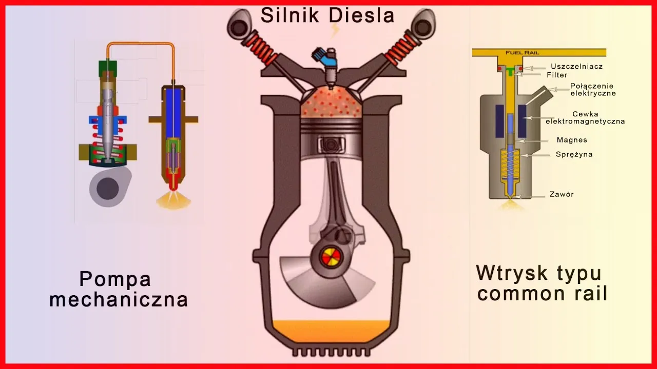 schemat budowy silnika diesel vs benzyna