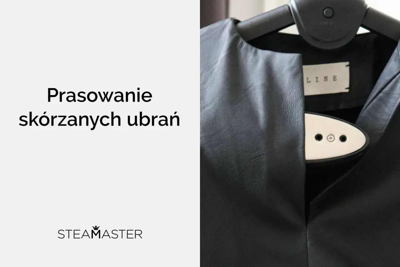 Jak wyprostować kurtkę ze sk&oacute;ry ekologicznej? Parownica Steamaster pomoże Ci odświeżyć i wygładzić ubrania ze sk&oacute;ry.