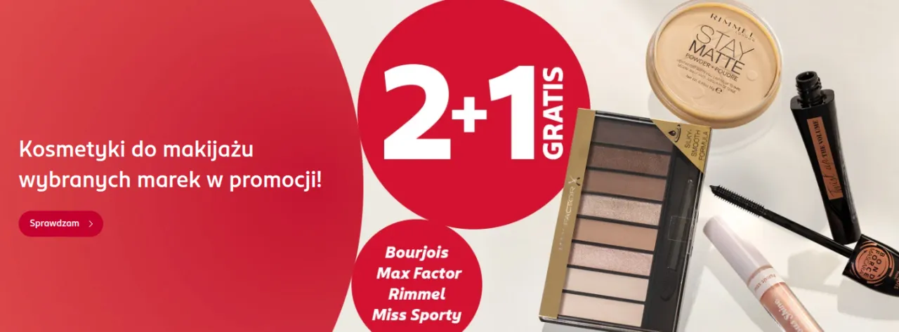 Promocja Rossmann 2+2 gratis kosmetyki do makijażu