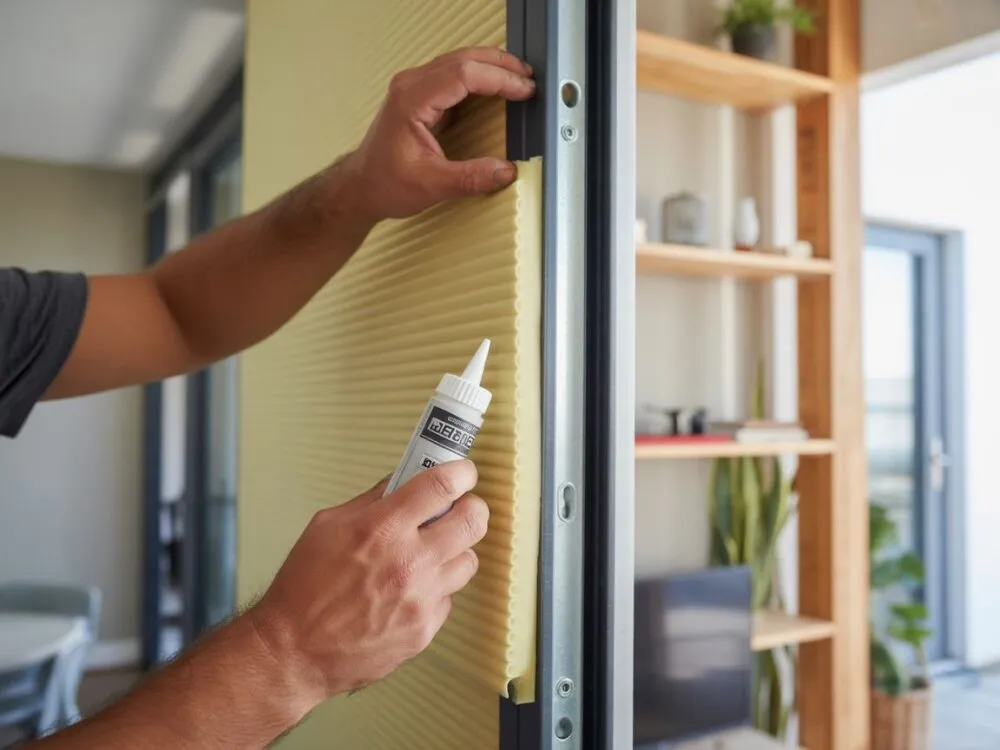 różne metody ocieplania drzwi, uszczelki, tapicerka, mata